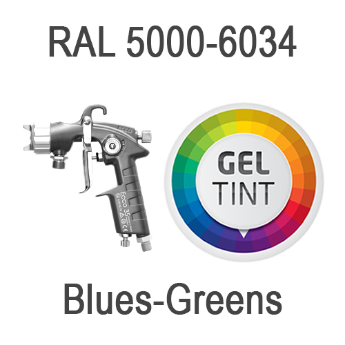 Spray Polyester Gelcoat - RAL 5000-6034